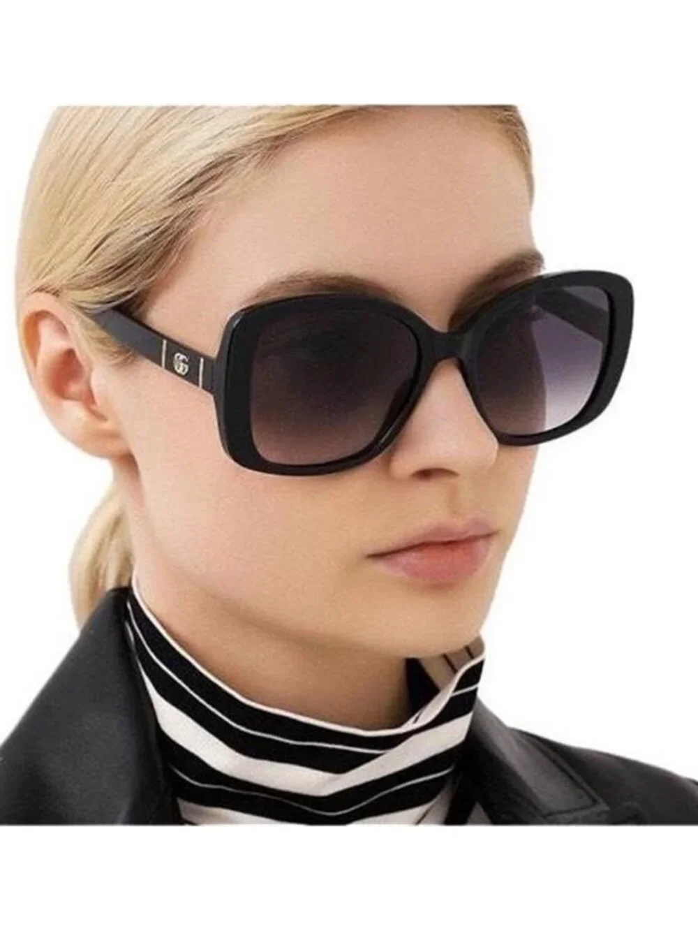 Gucci. Black Ship Same Day Ladies Gg0762s 001 56. Sunglasses - Picture 9 of 12